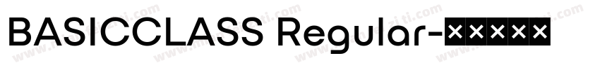 BASICCLASS Regular字体转换